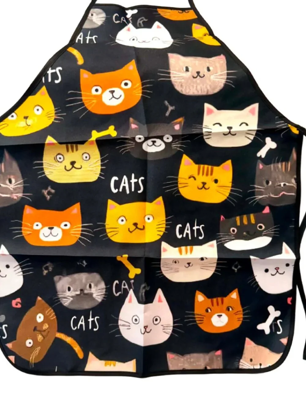 Adult Cat All Over Print APRON Kitchen Adjustable Unisex BBQ Baking Crafting NWT